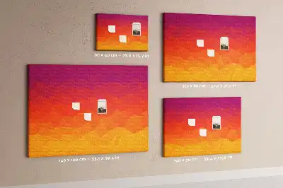 Memobord van kurk Zonsopgang