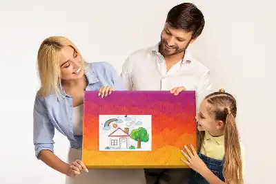 Memobord van kurk Zonsopgang