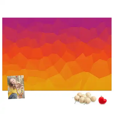 Memobord van kurk Zonsopgang