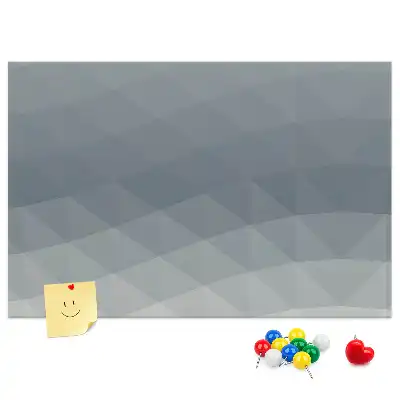 Kurk prikbord met abstracte golfprint