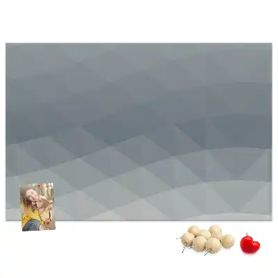 Kurk prikbord Abstractie van een golf