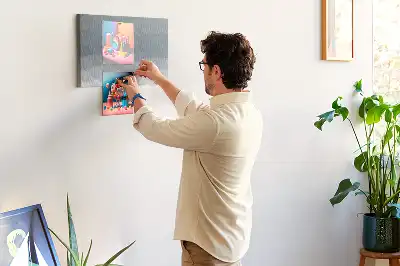 Kurk prikbord Abstractie van een golf