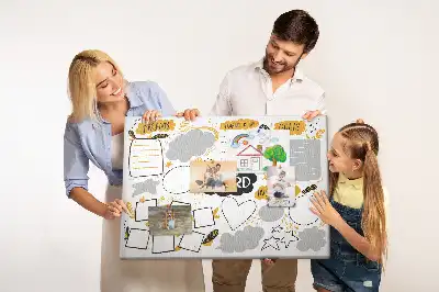 Memobord van kurk Nieuwjaarsvoornemens