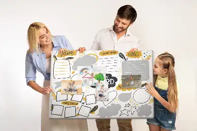 Memobord van kurk Nieuwjaarsvoornemens