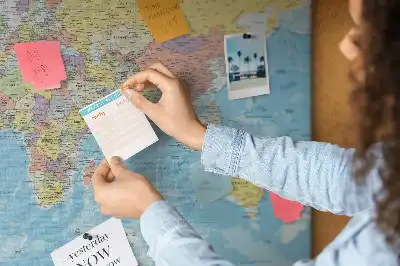 Memobord van kurk Bestuurlijke indeling van de wereld