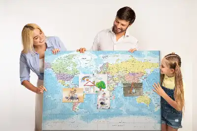 Memobord van kurk Bestuurlijke indeling van de wereld