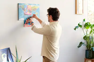 Memobord van kurk Bestuurlijke indeling van de wereld