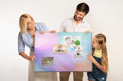 Kurk prikbord Kleurrijke veren
