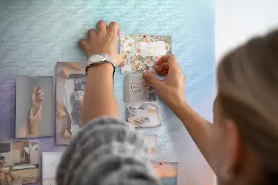 Kurk prikbord Kleurrijke veren