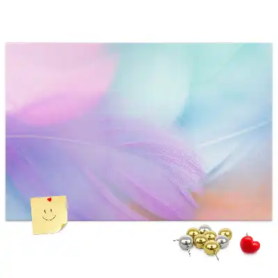 Kurk prikbord Kleurrijke veren