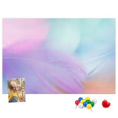 Kurk prikbord Kleurrijke veren