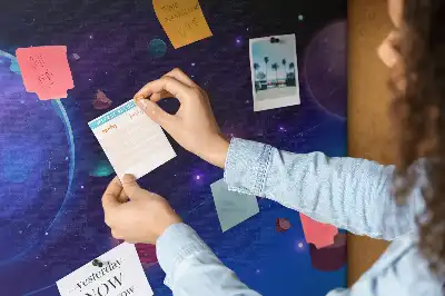 Memobord van kurk Planeten melkweg