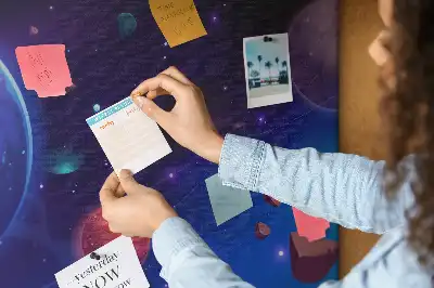 Memobord van kurk Planeten melkweg