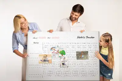 Memobord van kurk Blad voor gewoonteontwikkeling