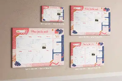Memobord van kurk Weekplanner