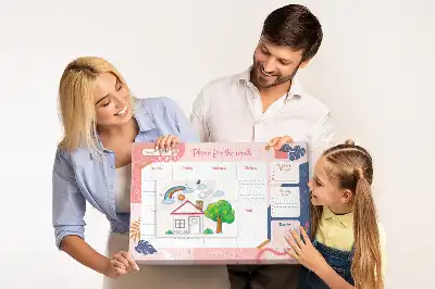 Memobord van kurk Weekplanner