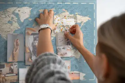Kurk prikbord Klassieke atlas van weleer