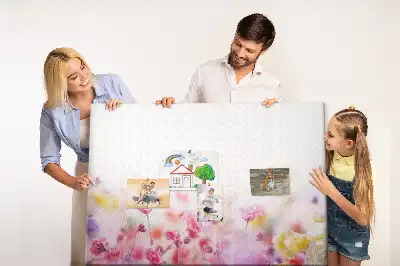 Memobord van kurk Bloemen in de wei