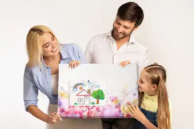 Memobord van kurk Bloemen in de wei