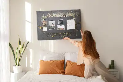Kurk prikbord Gouden confetti