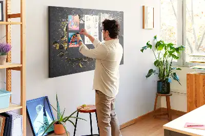 Kurk prikbord Gouden confetti