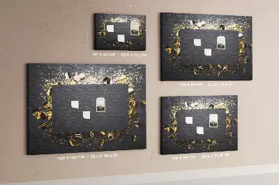 Kurk prikbord Gouden confetti