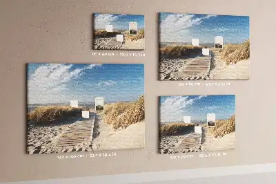 Memobord van kurk Uitzicht op het strand