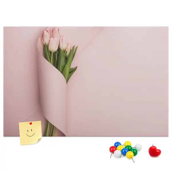 Memobord van kurk Boeket bloemen
