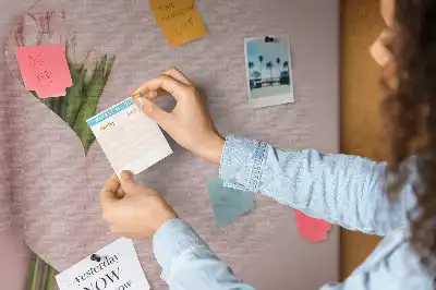 Memobord van kurk Boeket bloemen