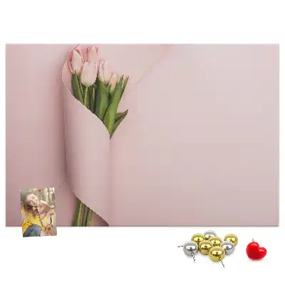 Memobord van kurk Boeket bloemen