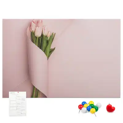 Memobord van kurk Boeket bloemen