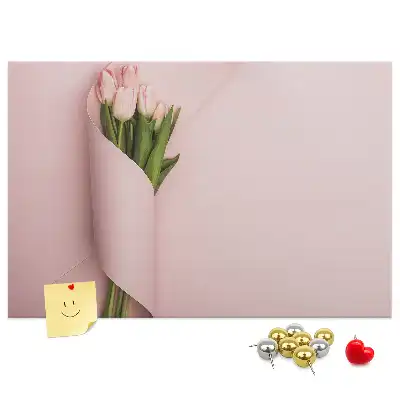 Memobord van kurk Boeket bloemen