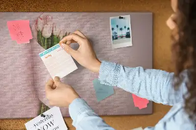 Memobord van kurk Boeket bloemen