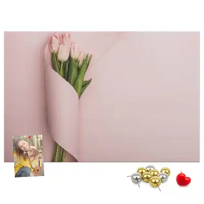 Memobord van kurk Boeket bloemen
