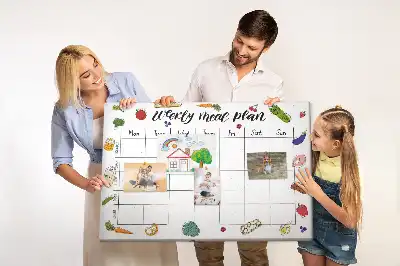 Kurk prikbord Menu voor de hele week