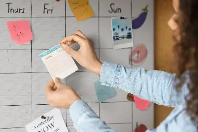 Kurk prikbord Menu voor de hele week
