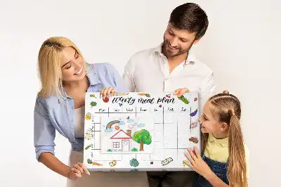 Kurk prikbord Menu voor de hele week