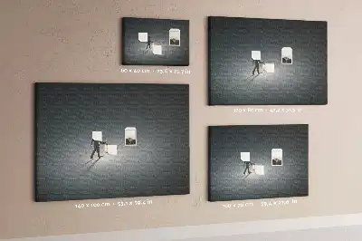 Memobord van kurk Zwerver in het donker