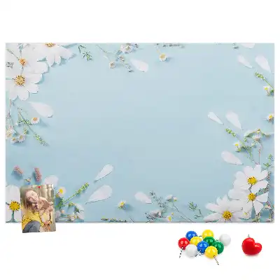 Memobord van kurk Bloemenlijst