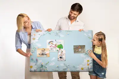 Memobord van kurk Bloemenlijst