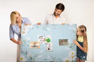 Memobord van kurk Bloemenlijst
