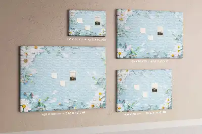 Memobord van kurk Bloemenlijst