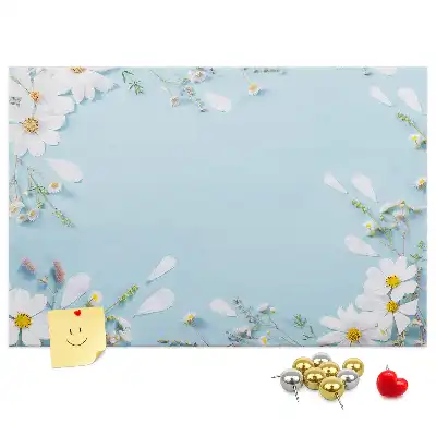 Memobord van kurk Bloemenlijst