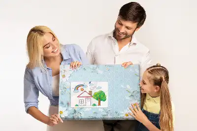 Memobord van kurk Bloemenlijst