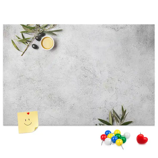 Kurk prikbord Minimalistische olijven