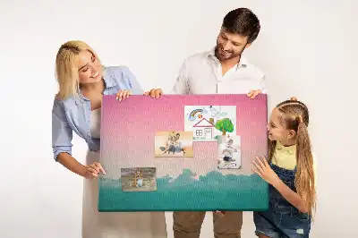 Memobord van kurk Gradiënt lucht