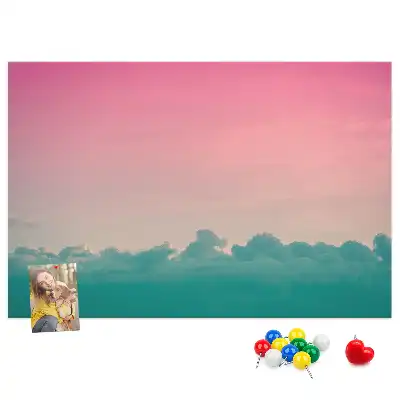 Memobord van kurk Gradiënt lucht