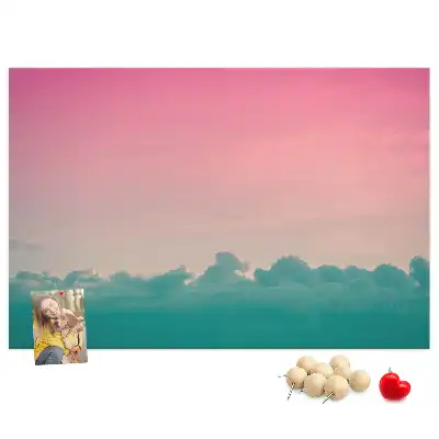 Memobord van kurk Gradiënt lucht