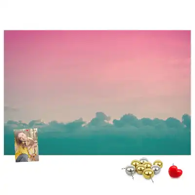 Memobord van kurk Gradiënt lucht