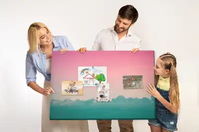 Memobord van kurk Gradiënt lucht